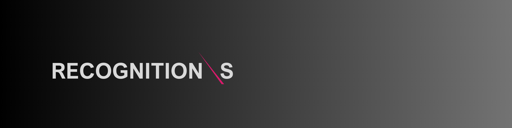 web banner recognitions dark