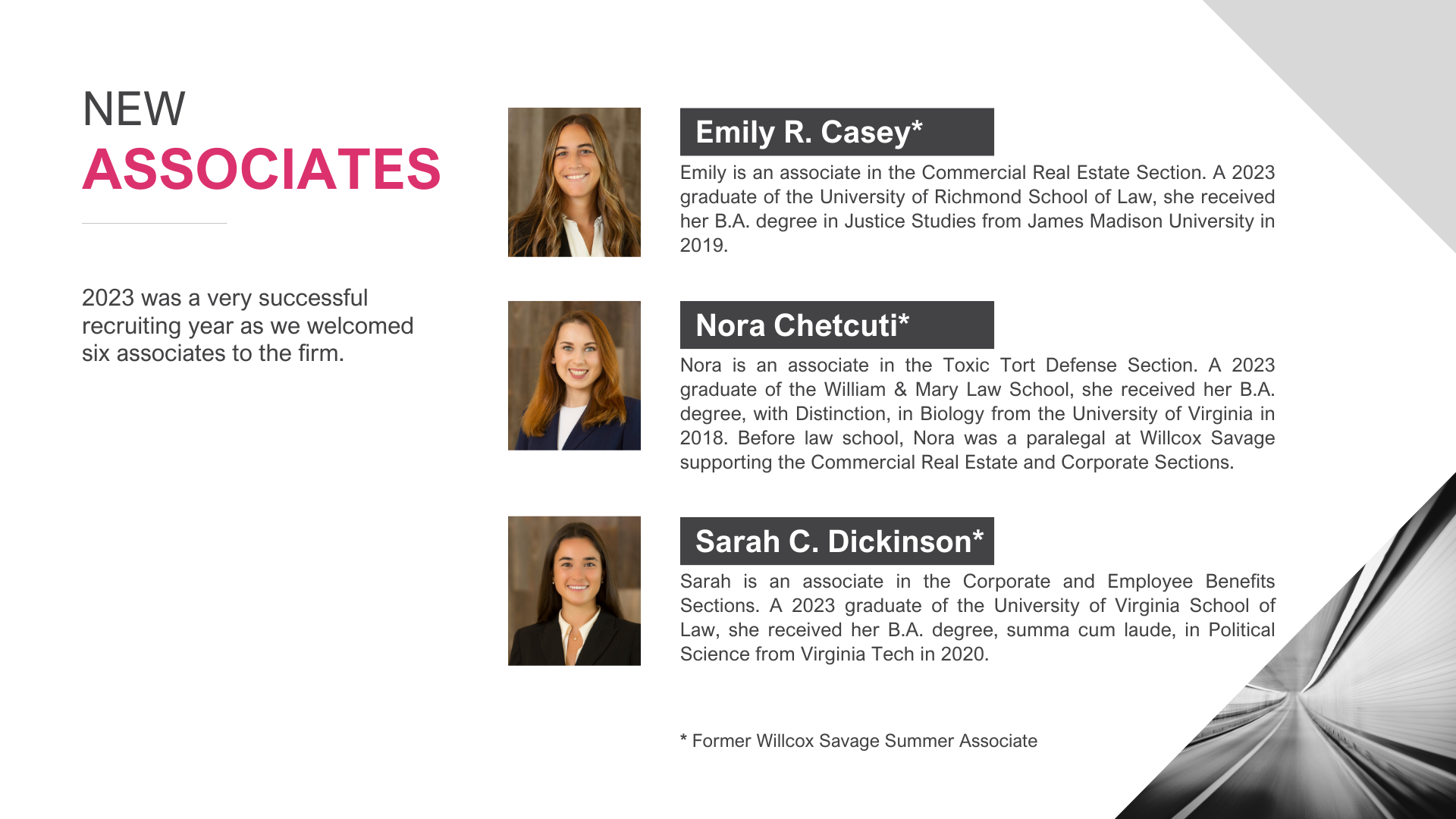 2023 Annual Report: New Associates Part 1