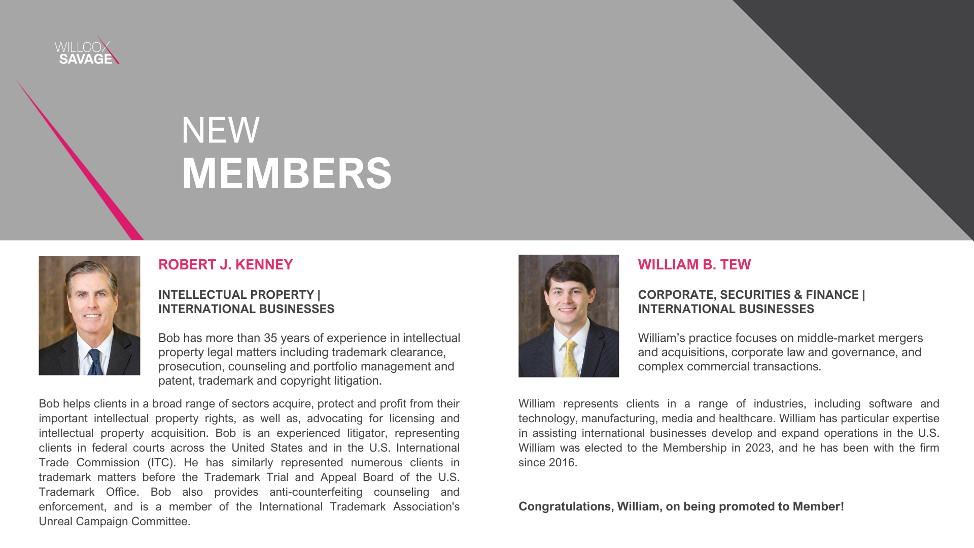 2023 Annual Report: New Members Part 2